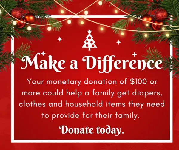 holiday donation pop up image